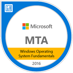 Microsoft MTA Windows Operating System Fundamentals